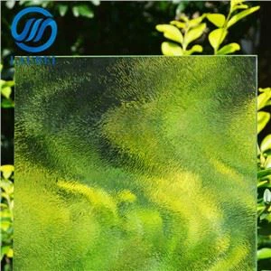 Chinchilla-mynstraðar glerplötur